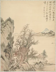 海岸沿いの住居、1847年。