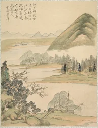 1847年春の柳の枝。
