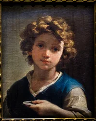 コインを持つ少年の胸像 1777年頃 油彩・カンヴァス