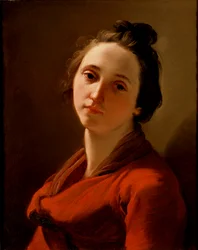 若い女性の頭、1775-1778