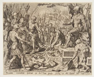 戦利品から分け前を受け取るギデオン