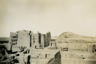 修復中の聖シメオン修道院（エジプト、アスワン）、写真：Ugo Monneret de Villard