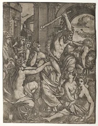 ヘラクレスがミューズの神殿から羨望を深める、1522年から24年。
