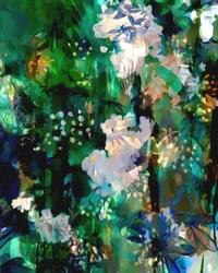 豊潤な花の抽象画
