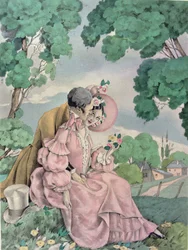 Gustave Flaubert (1821-80) による「マダム・ボヴァリー」のイラスト、Gibert Jeune から出版
