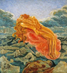 夢（またはパオロとフランチェスカ） by ウンベルト・ボッチョーニ（1882-1916