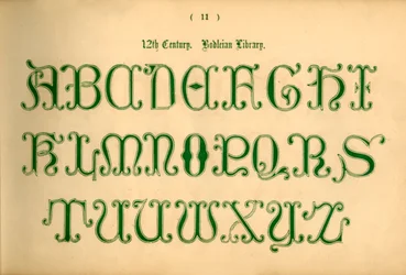 12世紀。ボドリアン図書館、1862