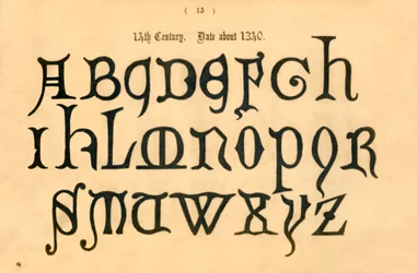 14世紀。 1340年、1862年頃