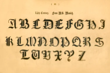 14世紀。 MSから。ミュンヘン、1862