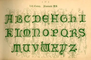 14世紀。照明付きMS、1862