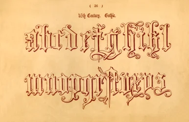 16世紀。ゴシック、1862