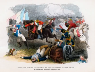 1812年7月22日、第5竜騎兵連隊、サラマンカの戦い