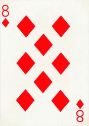 Goodall＆Son Ltd.のトランプのデッキからのダイヤの8、c1940