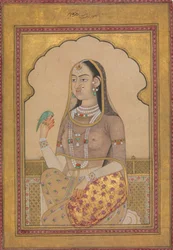 インコを連れた宝石をちりばめた乙女, ca. 1670-1700。