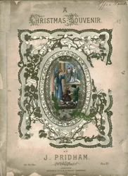 クリスマスのお土産、楽譜の表紙、c1860s