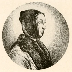 毛皮のティペットとフードを身に着けたオランダの女性、17世紀半ば、1937年。
