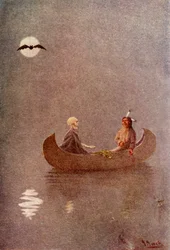 『影の国での釣り遠征』、1914年。