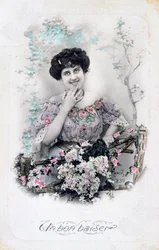 グッドキス、フランスのポストカード、c1900
