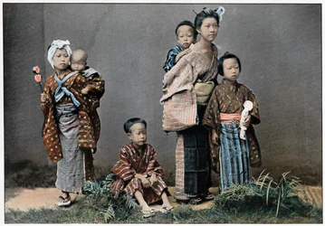 子供のグループ、c1890