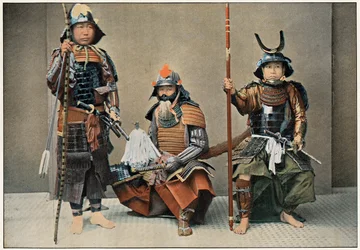 侍のグループ、c1890