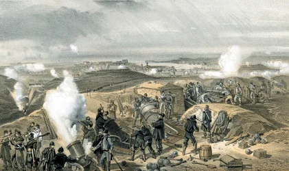 砲台での暑い一日、クリミア戦争、1853-1856年