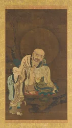 羅漢と従者、明代、1368～1644年。