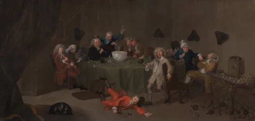 真夜中の現代の会話、ca。 1732年。