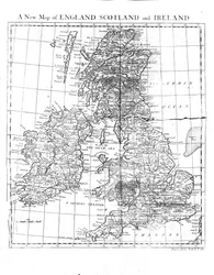 19世紀のイングランドスコットランドとウェールズの新しい地図