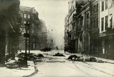 リールのストリート、1919年。