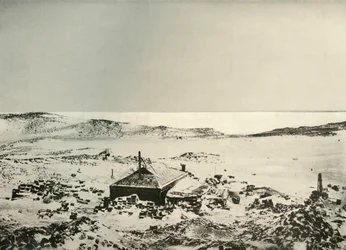 北向きに見える小屋の眺め、c1908、1909。