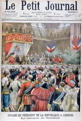 1903年ロンドン訪問ギルドホールのフランス大統領の宴会