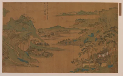 山と水の広い眺め、明王朝、16世紀。