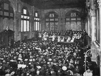ロンドン、ギルドホール音楽学校でのコンサート、1901年c1901
