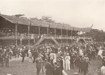 ダービークラブ競馬場エンクロージャの一部、1914年