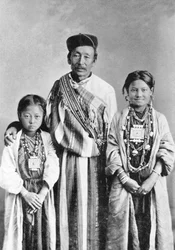 レプチャスの肖像、西ベンガル、インド、c1910