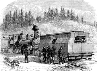 鉄道バッテリー、南北戦争、1861-1865 c1880
