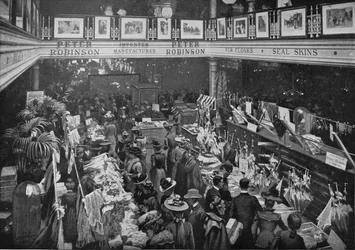 ロンドン、オックスフォードストリート、ピーターロビンソンズデパートでの販売日、1903年1903年