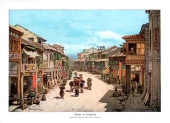 香港の通り1900