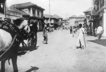 ムンバイボンベイ、インド、c1918の通り