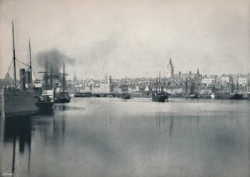 アバディーン-川からの概観、1895