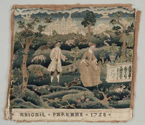 アビゲイルパークマン刺繍、18世紀初頭。
