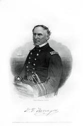 1862〜1867年の南北戦争における米海軍将校、デビッドファラガット提督