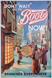 化学者のブーツの広告、1924
