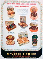 マクビティとプライスビスケットの広告、1938