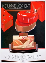1930年、ロジャーとギャレットの香水、オリエントのプリプレオリエントクリムゾンの広告