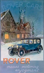 ローバーカーの広告、1927