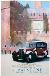 ストラトストーンの自動車販売店の広告、1935