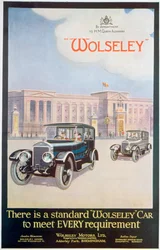 Wolseley自動車の広告、1922年