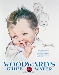 Woodwards Gripe Waterの広告、1925年