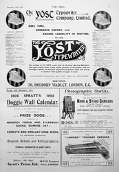 キング誌の広告ページ、1901年12月14日